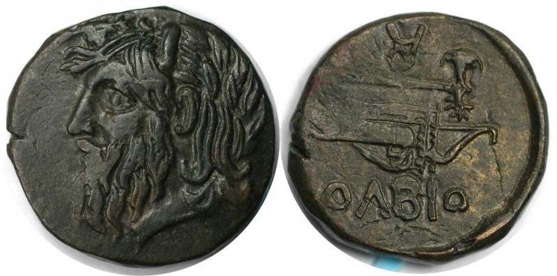Bronze 330 - 300 v. Chr 
Griechische Münzen, BOSPORUS. SCYTHIA. Olbia. Bronze (...