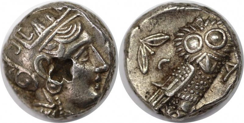 Tetradrachme 3. Jh. v. Chr 
Griechische Münzen, ATTICA. ATHEN. Tetradrachme (17...