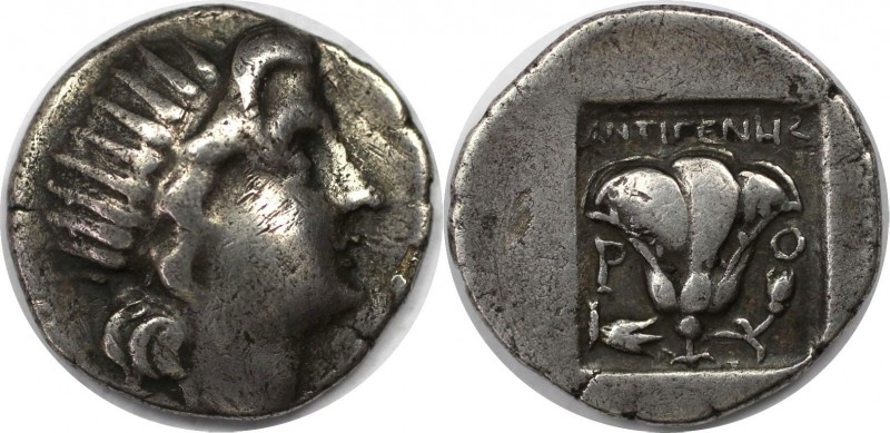 Drachme 188 - 170 v. Chr 
Griechische Münzen, CARIA. INSELN VOR KARIEN. RHODOS....