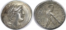 Tetradrachme 138 - 129 v. Chr 
Griechische Münzen, SELEUCIA. SELEUKIDISCHES KÖNIGREICH, Antiochos VII. Euergetes, 138 - 129 v. Chr: Tetradrachme, Sil...