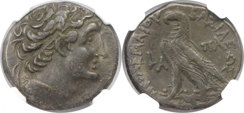 AR Tetradrachme 81 / 0 v. Chr 
Griechische Münzen, AEGYPTUS. Ptolemäus XII. Neo...