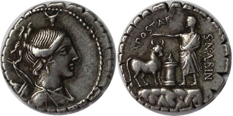 AR-Denar (Serratus) 81 v. Chr 
Römische Münzen, MÜNZEN DER RÖMISCHEN REPUBLIK. ...