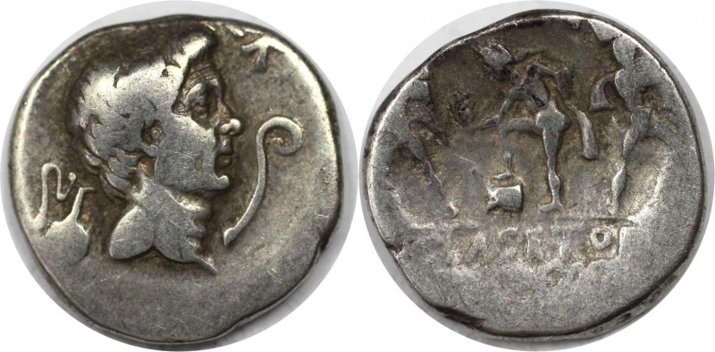 Denar 42 - 40 v. Chr 
Römische Münzen, MÜNZEN DER RÖMISCHEN REPUBLIKREPUBLIK NA...