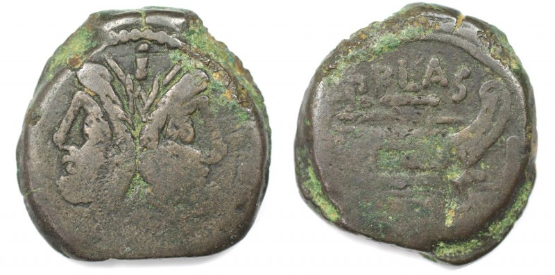AE As 169 - 158 v. Chr 
Römische Münzen, MÜNZEN DER RÖMISCHEN REPUBLIK NACH 211...