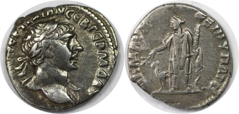 Drachme 106 - 117 n. Chr 
Römische Münzen, MÜNZEN DER RÖMISCHEN KAISERZEIT. RÖM...