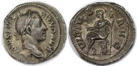 Denar 228 - 231 n. Chr 
Römische Münzen, MÜNZEN DER RÖMISCHEN KAISERZEIT. Severus Alexander, 222 - 235 n. Chr. Denar (3,18g) 228-231 n. Chr. Mzst. Ro...
