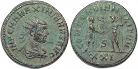 Antoninianus 286 - 310 n.Chr 
Römische Münzen, MÜNZEN DER RÖMISCHEN KAISERZEIT. Maximianus Herculius, 286-310 n.Chr, Antoninianus. Kopf des Kaisers /...