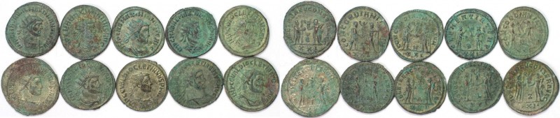 Lot von 10 Münzen 284 - 305 n. Chr 
Römische Münzen, Lots und Sammlungen römisc...