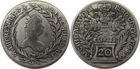 20 Kreuzer 1765 
RDR – Habsburg – Österreich, RÖMISCH-DEUTSCHES REICH. Maria Theresia (1740-1780). 20 Kreuzer 1765, Silber. Sehr schön