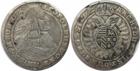 XV Kreuzer 1661 
RDR – Habsburg – Österreich, RÖMISCH-DEUTSCHES REICH. Leopold I. (1657-1705). XV Kreuzer 1661, Silber. Schön-sehr schön