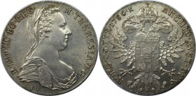 Taler 1780 SF
RDR – Habsburg – Österreich, RÖMISCH-DEUTSCHES REICH. Maria Theresia. Taler 1780 SF, Silber. Stempelglanz