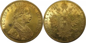 4 Dukaten 1905 
RDR – Habsburg – Österreich, KAISERREICH ÖSTERREICH. Franz Joseph I. (1848-1916). 4 Dukaten 1905, Wien, Gold. Fr: 487, Herinek: 60, J...