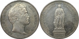 Geschichtsdoppeltaler 1843 
Altdeutsche Münzen und Medaillen, BAYERN / BAVARIA. Ludwig I. (1825-1848). Geschichtsdoppeltaler 1843, 100 Jahre Gründung...