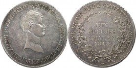 Speciestaler 1813 L
Altdeutsche Münzen und Medaillen, SCHWARZBURG - RUDOLSTADT. Fürst Friedrich Günther (1807-1867). Speciestaler 1813 L, Silber. AKS...