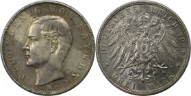 3 Mark 1913 D
Deutsche Münzen und Medaillen ab 1871, REICHSSILBERMÜNZEN. Bayern. Otto (1886-1913). 3 Mark 1913 D, Silber. Jaeger 47. Vorzüglich