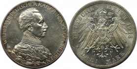 3 Mark 1913 A
Deutsche Münzen und Medaillen ab 1871, REICHSSILBERMÜNZEN, Preußen, Wilhelm II. (1888-1918). 3 Mark 1913 A, 25 jähriges Regierungsjubil...