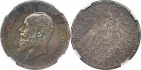 5 Mark 1904 A
Deutsche Münzen und Medaillen ab 1871, REICHSSILBERMÜNZEN, Schaumburg-Lippe. Fürst Georg (1893-1911). 5 Mark 1904 A, Silber. Jaeger 165...