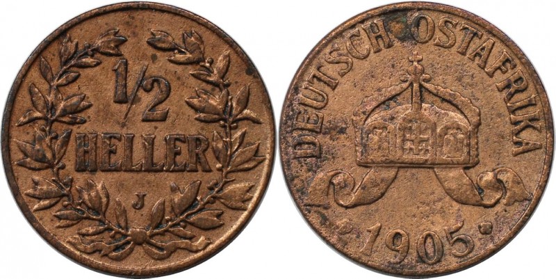 1/2 Heller 1905 J
Deutsche Münzen und Medaillen ab 1871, DEUTSCHE KOLONIEN. Deu...