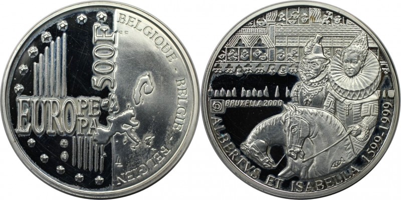 500 Francs 1999 
Europäische Münzen und Medaillen, Belgien / Belgium. Albert un...