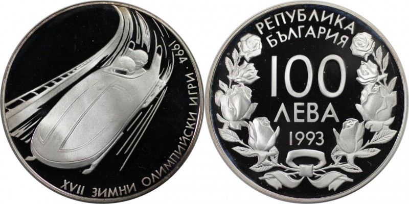 100 Leva 1993 
Europäische Münzen und Medaillen, Bulgarien / Bulgaria. XVII. Wi...