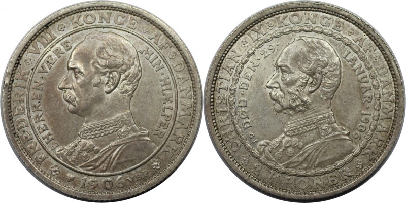 2 Kroner 1906 
Europäische Münzen und Medaillen, Dänemark / Denmark. Zum Tode v...