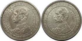 2 Kroner 1906 
Europäische Münzen und Medaillen, Dänemark / Denmark. Zum Tode von Christian IX. und Krönung Frederik VIII. 2 Kroner 1906, Silber. KM ...