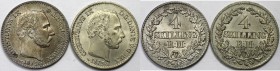 Lot von 2 Münzen 1871 - 1873 
Europäische Münzen und Medaillen, Dänemark / Denmark, Lots und Sammlungen.DÄNEMARK KÖNIGREICH. Frederik VII. (1848-1863...
