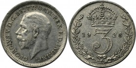 3 Pence 1926 
Europäische Münzen und Medaillen, Großbritannien / Vereinigtes Königreich / UK / United Kingdom. George V. (1910-1936). 3 Pence 1926, S...