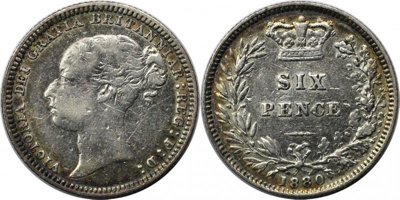 Sixpence (6 Pence) 1880 
Europäische Münzen und Medaillen, Großbritannien / Ver...