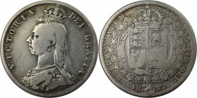 1/2 Crown 1887 
Europäische Münzen und Medaillen, Großbritannien / Vereinigtes Königreich / UK / United Kingdom. Victoria (1837-1901). 1/2 Crown 1887...