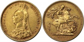 Sovereign 1892 
Europäische Münzen und Medaillen, Großbritannien / Vereinigtes Königreich / UK / United Kingdom. Victoria (1837-1901). Sovereign 1892...