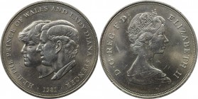25 New Pence 1981 
Europäische Münzen und Medaillen, Großbritannien / Vereinigtes Königreich / UK / United Kingdom. Königliche Hochzeit von Prinz Cha...