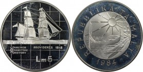 5 Liri 1984 
Europäische Münzen und Medaillen, Malta. 5 Liri 1984, Silber. 0.59 OZ. KM 70. Polierte Platte