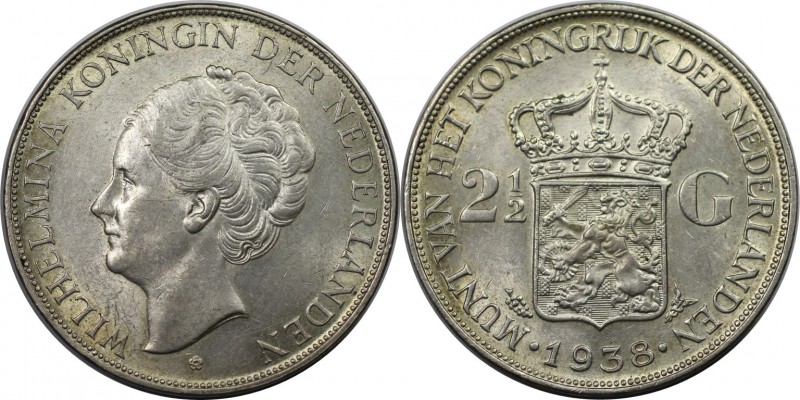 2-1/2 Gulden 1938 
Europäische Münzen und Medaillen, Niederlande / Netherlands....