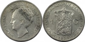 1 Gulden 1939 
Europäische Münzen und Medaillen, Niederlande / Netherlands. Wilhelmina (1890-1948). 1 Gulden 1939, Silber. KM 161.1. Vorzüglich