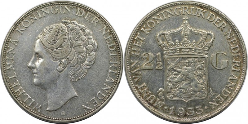 2-1/2 Gulden 1933 
Europäische Münzen und Medaillen, Niederlande / Netherlands....