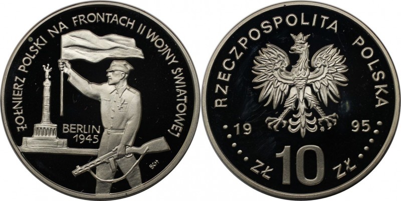 10 Zlotych 1995 
Europäische Münzen und Medaillen, Polen / Poland. Polnischer S...