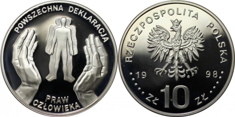 10 Zlotych 1998 
Europäische Münzen und Medaillen, Polen / Poland. Gedenkmünze....