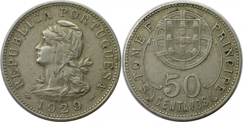 50 Centavos 1929 
Europäische Münzen und Medaillen, Portugal. PORTUGIESISCHE BE...