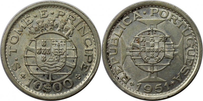 10 Escudos 1951 
Europäische Münzen und Medaillen, Portugal. PORTUGIESISCHE BES...