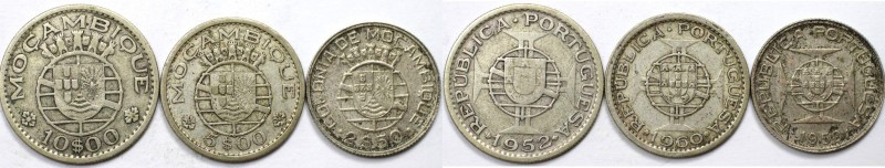 Lot von 3 Münzen 1950 - 1960 
Europäische Münzen und Medaillen, Portugal, Lots ...