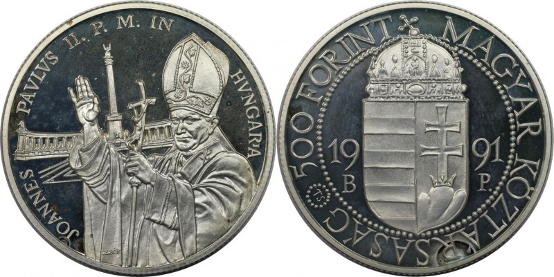 500 Forint 1991 BP
Europäische Münzen und Medaillen, Ungarn / Hungary. 500 Fori...