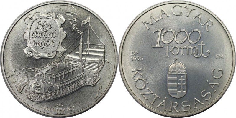 1000 Forint 1995 
Europäische Münzen und Medaillen, Ungarn / Hungary. 1000 Fori...