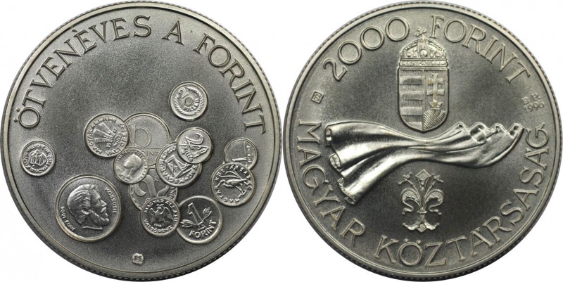 2000 Forint 1996 
Europäische Münzen und Medaillen, Ungarn / Hungary. 2000 Fori...