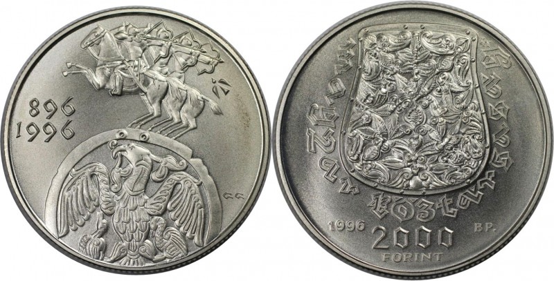 2000 Forint 1996 
Europäische Münzen und Medaillen, Ungarn / Hungary. 2000 Fori...