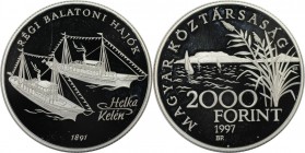 2000 Forint 1997 
Europäische Münzen und Medaillen, Ungarn / Hungary. 2000 Forint 1997, Silber. 0.93 OZ. KM 722. Polierte Platte