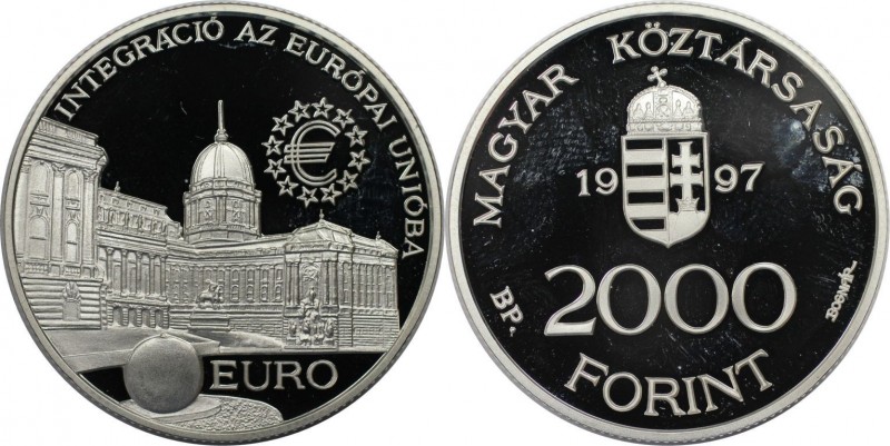 2000 Forint 1997 
Europäische Münzen und Medaillen, Ungarn / Hungary. Königspal...