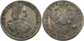 Rubel ND (1720) ?A?K
Russische Münzen und Medaillen, Peter I. (1699-1725). Rubel ND (1720) ?A?K, Moskau, Kadashevsky mint. Silber. Bitkin 326. Diakov...