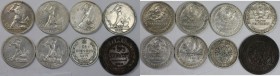 Lot von 8 Münzen 1877 - 1927 
Russische Münzen und Medaillen, Lots und Samllungen Russische Münzen und Medaillen. 5 Kopeken 1911, 25 Kopeken 1877, 6 ...
