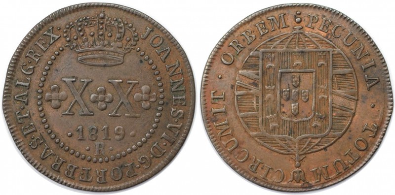 20 Reis 1819 R
Weltmünzen und Medaillen, Brasilien / Brazil. Joao VI. (1818-182...